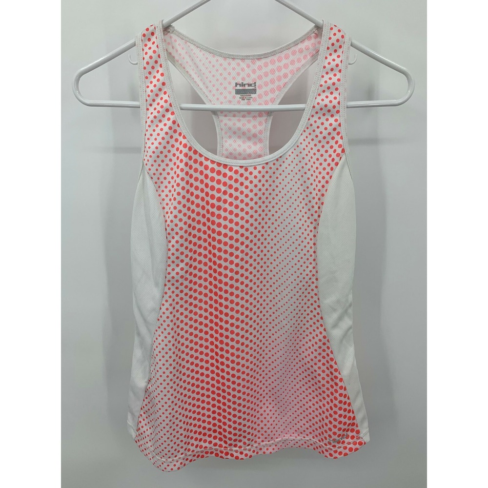 Hind Women's Small Racer Back Running Tank Top Polka Dot